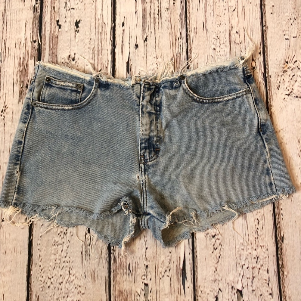 American Eagle VINTAGE 90’s Altered‎ Distressed Ripped Cut Off Shorts Size 6 (?)